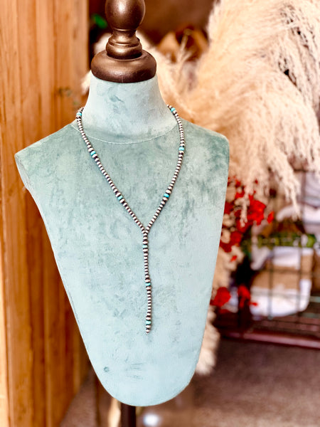 Turquoise Lariat Necklace