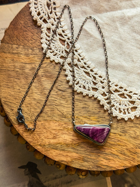 Purple Spiny Necklace
