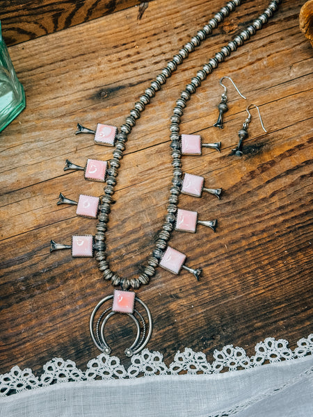 Pink Conch Squash Blossom