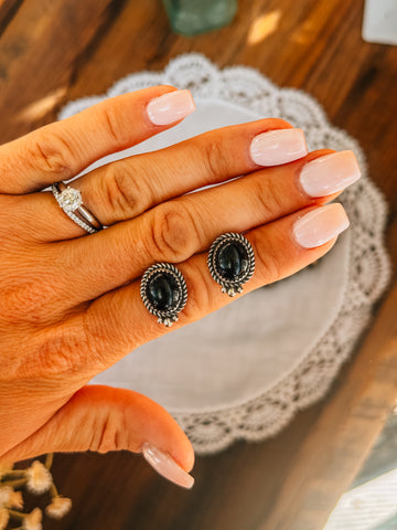 Black Onyx Studs