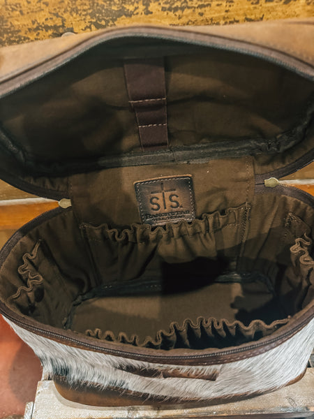 STS Cowhide Train Case