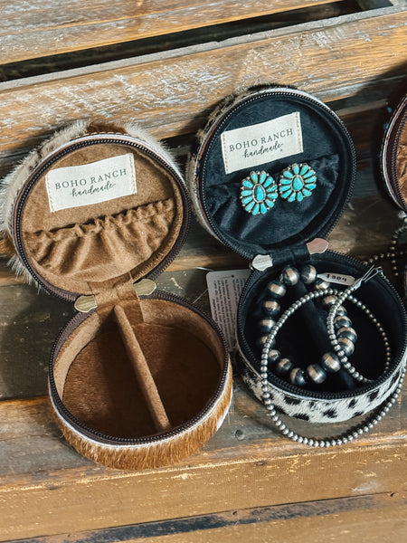 Cowhide Jewelry Box