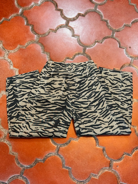 Zebra Print Jeans