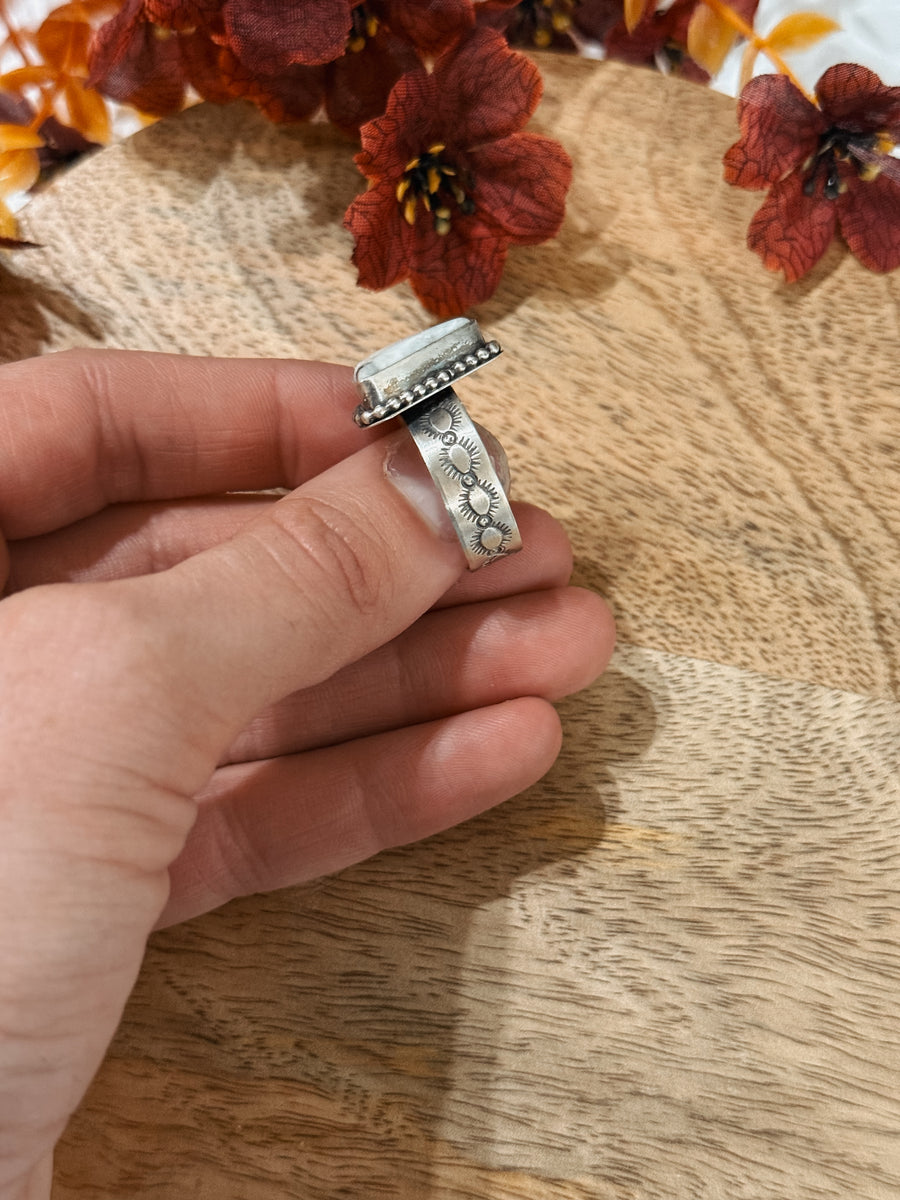 White Buffalo Ring – Just Peachy Double Wide Designs