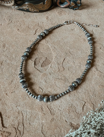 Corrugated Pearl Necklace