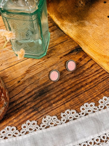Pink Conch Studs