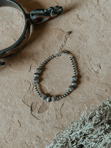 Corrugated Pearl Bracelet
