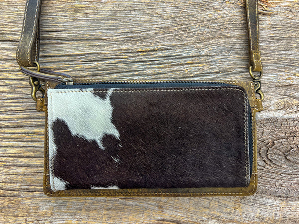Raven Cowhide & Leather Bag