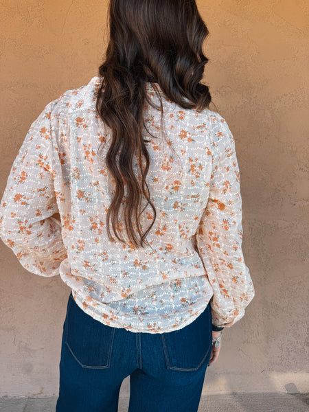 Floral Puff Sleeve Blouse