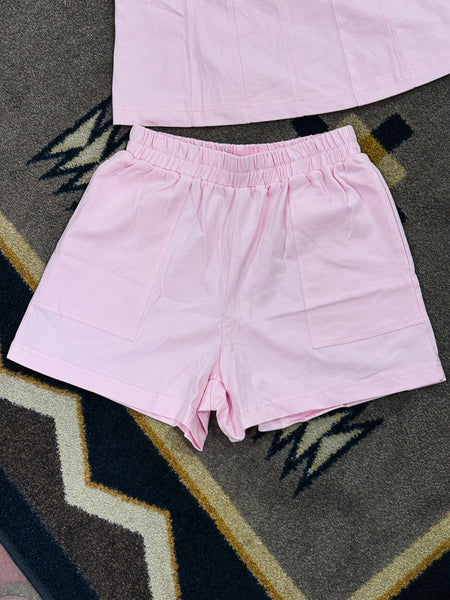 Pink Stitched Set