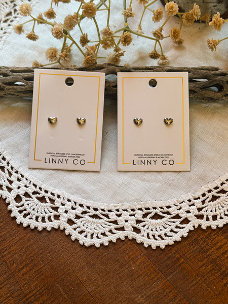 Hadley Heart Studs