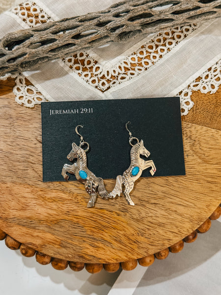 Turquoise Yazzie Dangles