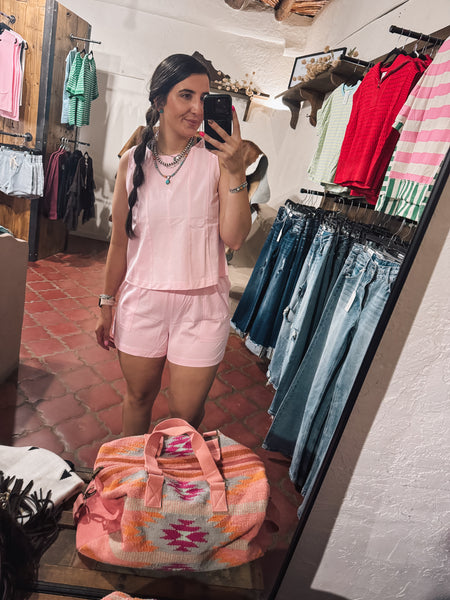 Pink Stitched Set