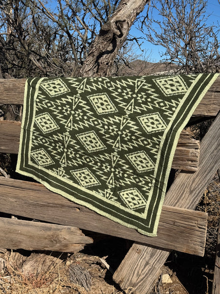 Olive Ivory Blanket