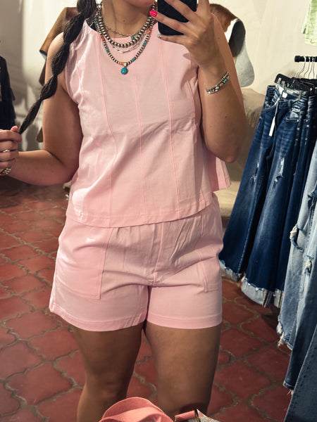 Pink Stitched Set