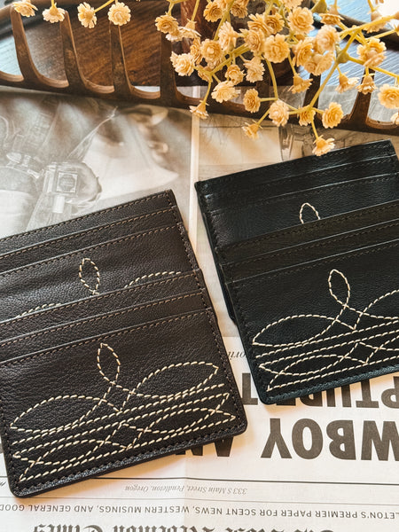 Boot Stitch Card Holder