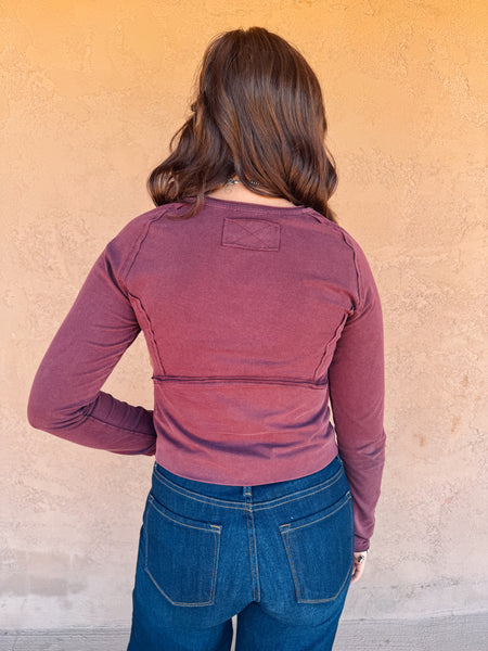 Crimson Cowgirl Long Sleeve