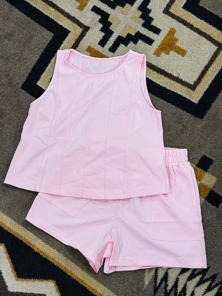 Pink Stitched Set