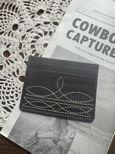 Boot Stitch Card Holder