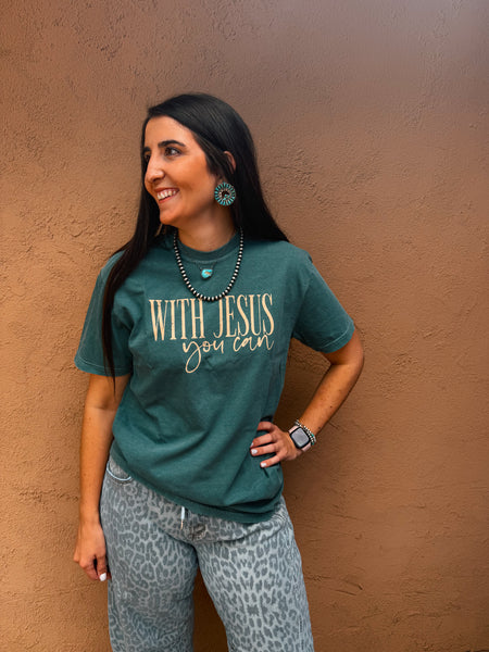 With Jesus Tee