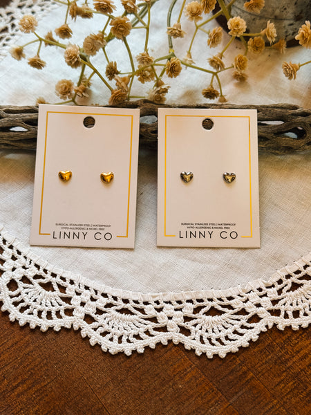 Hadley Heart Studs