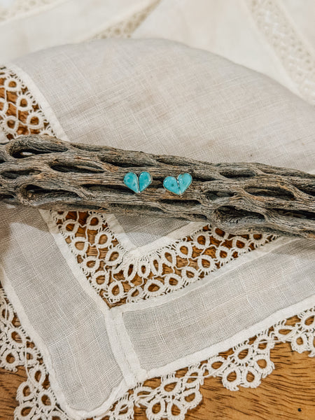 Inlay Heart Studs