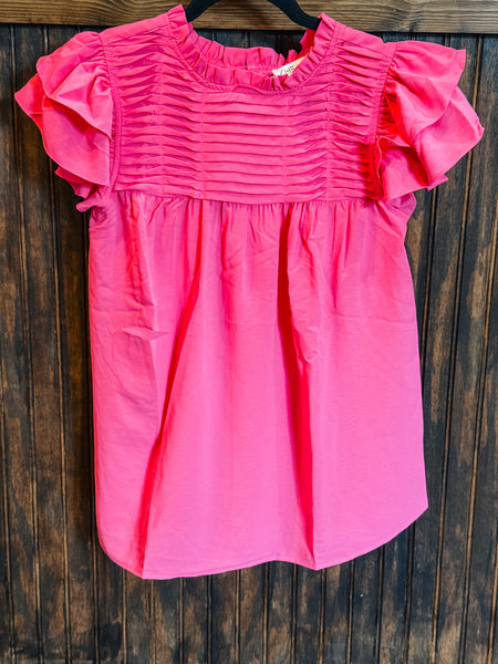 Ainsley Ruffle Sleeve Top