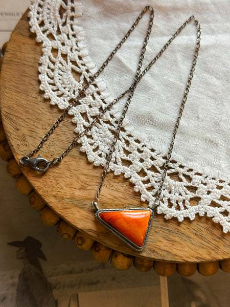 Orange Spiny Necklace