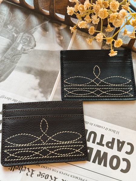 Boot Stitch Card Holder