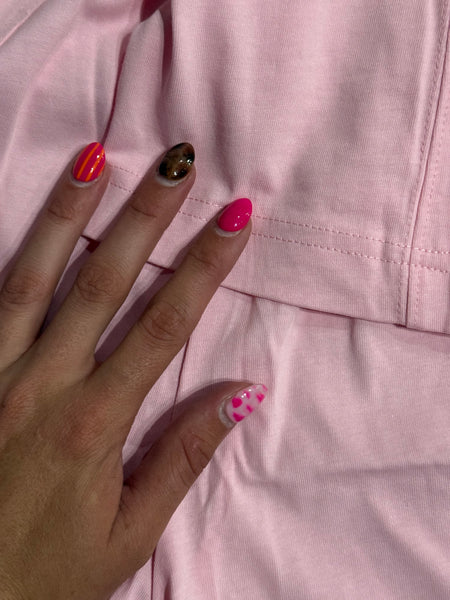 Pink Stitched Set