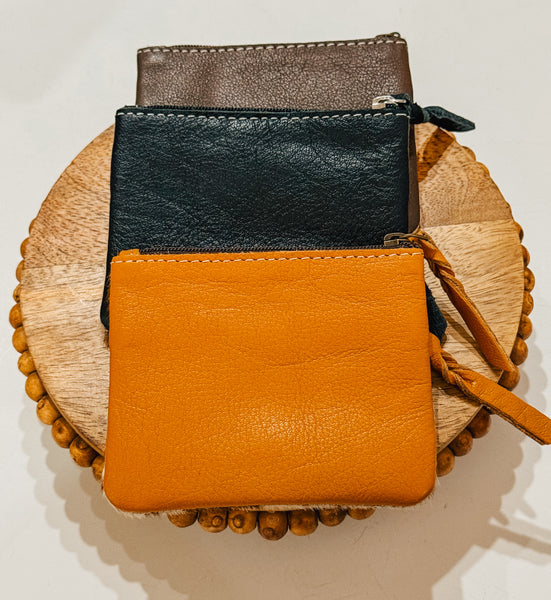 Cowhide Money Pouch