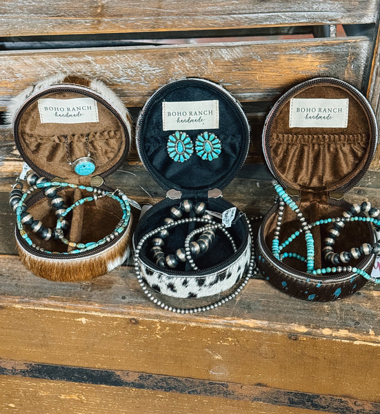 Cowhide Jewelry Box