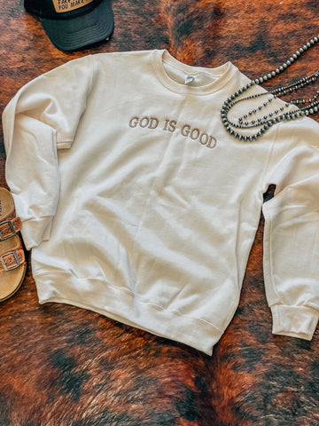 God is Good Crewneck Sweater