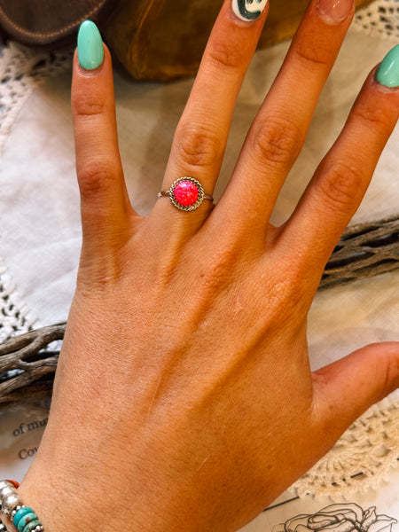 Pink Opal Ring
