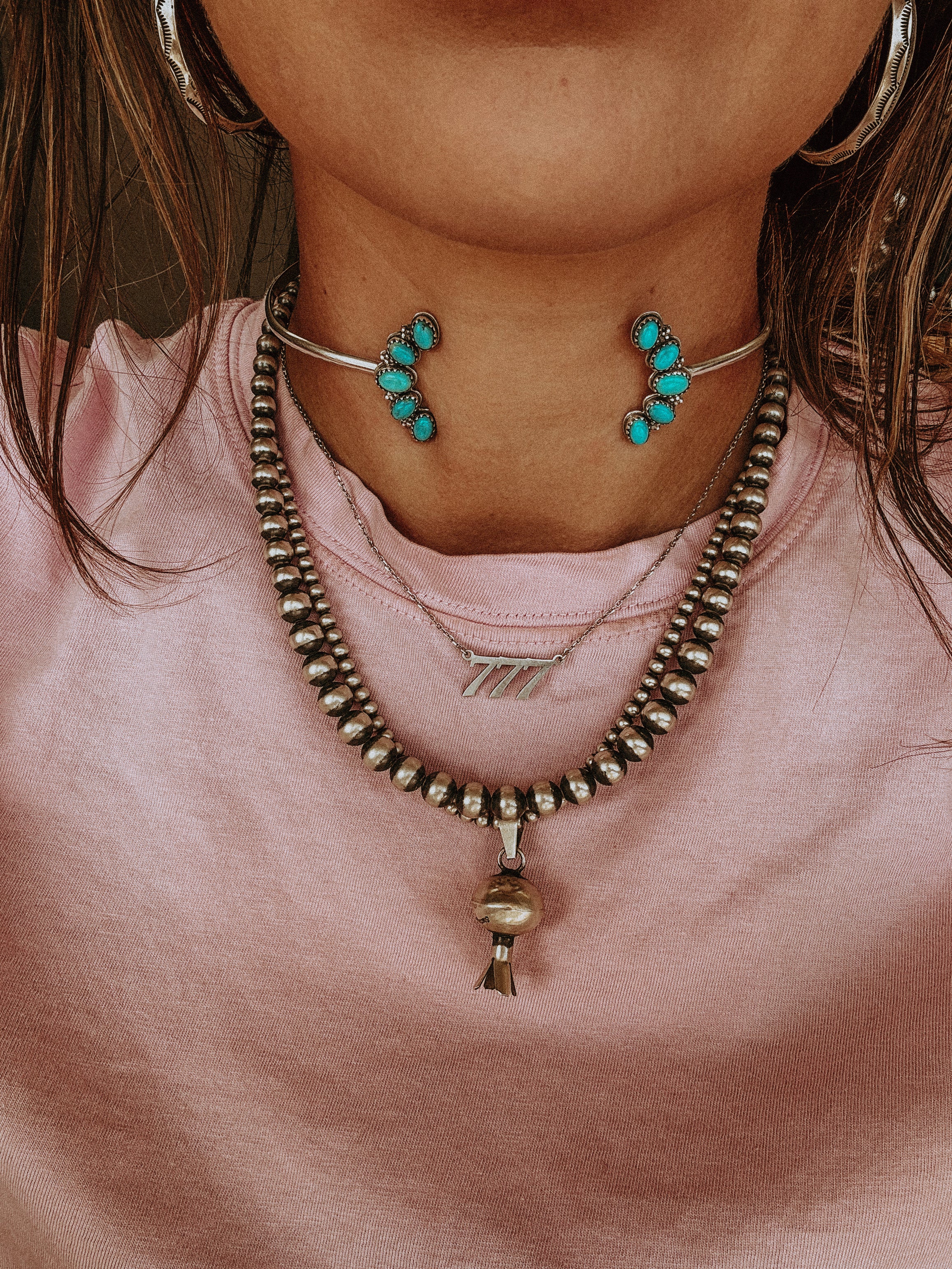 CHIEKO+チェコプラス LUNA double necklace Luna Choker (Made to Order) – Just Peachy Double Wide Designs