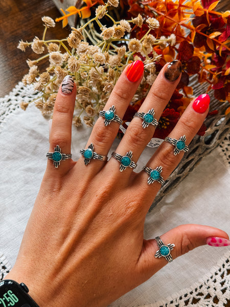 Oak Zia Rings