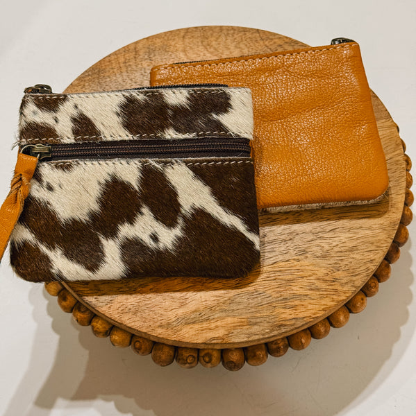 Cowhide Money Pouch