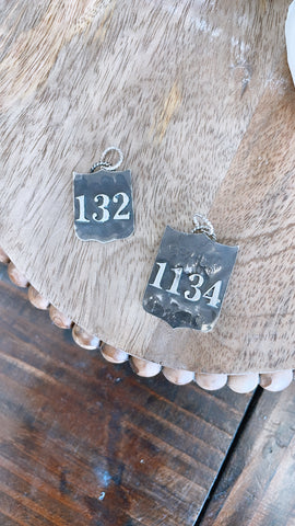 Back Number Charm (Made to Order)