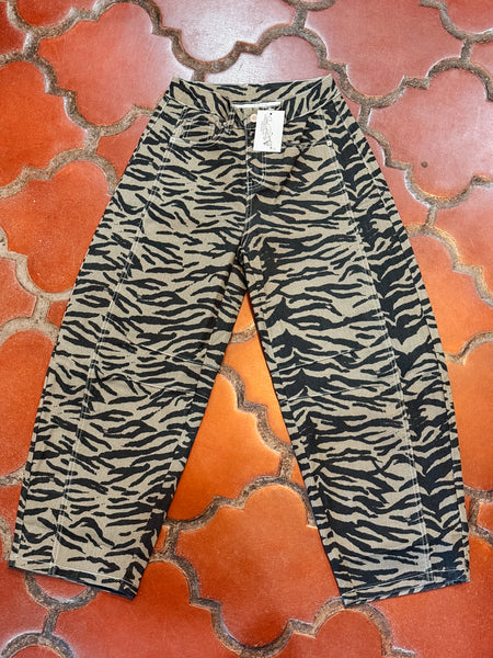 Zebra Print Jeans