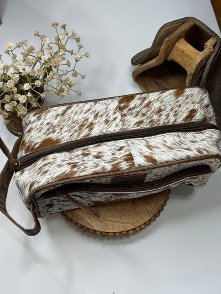 Cowhide Toiletry Bag-A