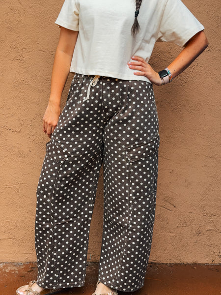 Polka Dot Cargo Pants