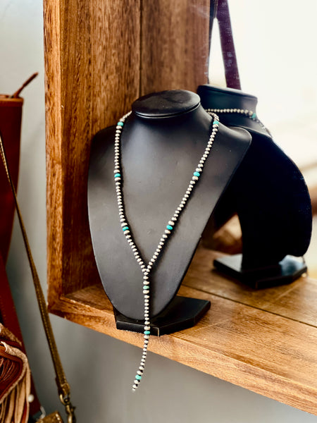 Turquoise Lariat Necklace