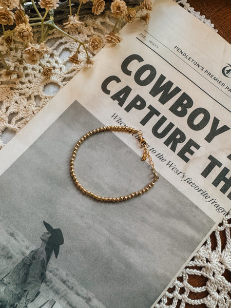 Gold Beaded Bracelet