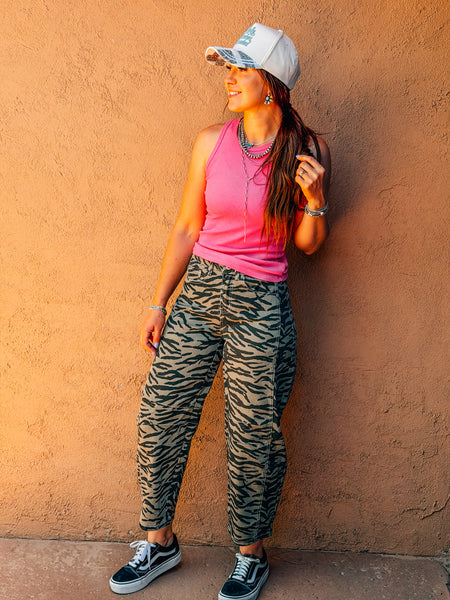 Zebra Print Jeans