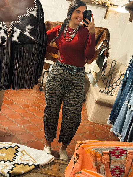 Zebra Print Jeans