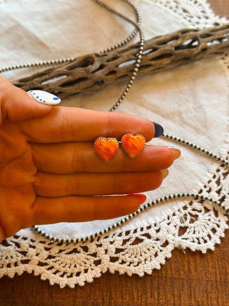 Spiny Heart Studs