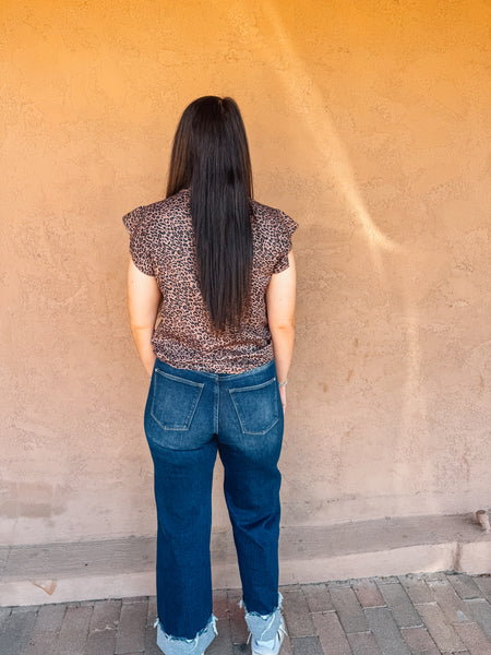 Leopard V-Neck Blouse