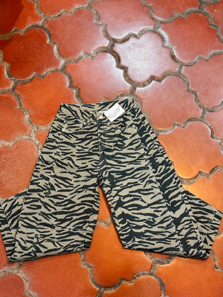 Zebra Print Jeans