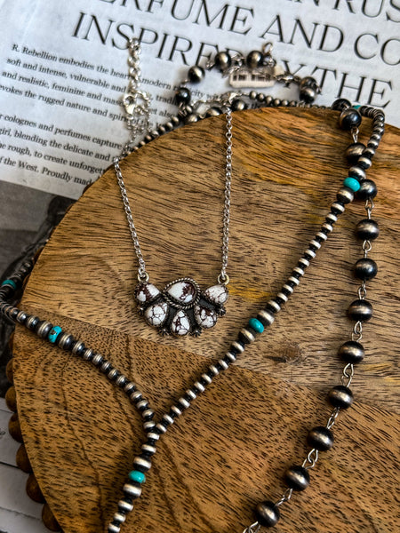 Wild Horse Half Cluster Necklace