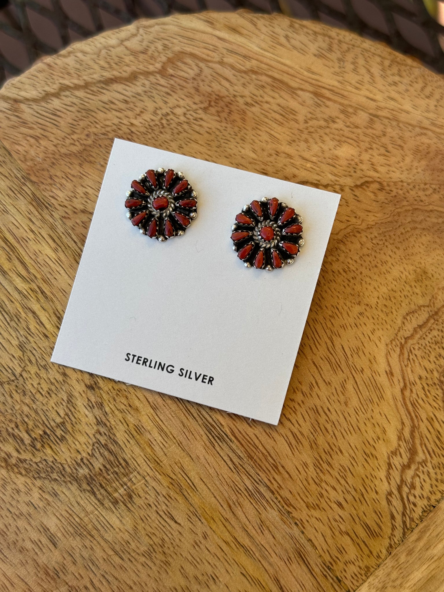 Coral Cluster Studs